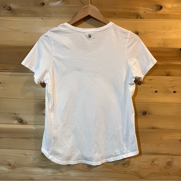 Kuhl Arabella Scoop Curved Hem Organic Cotton White T-shirt - Picture 6 of 16